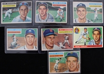 1956 Topps Trading Cards w/ Harvey Kuenn, Gene Conley & more (Lot of 7) 