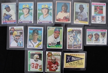 1970s-80s Rollie Fingers, Hank Aaron, OJ Simpson & more Trading Cards (Lot of 14)