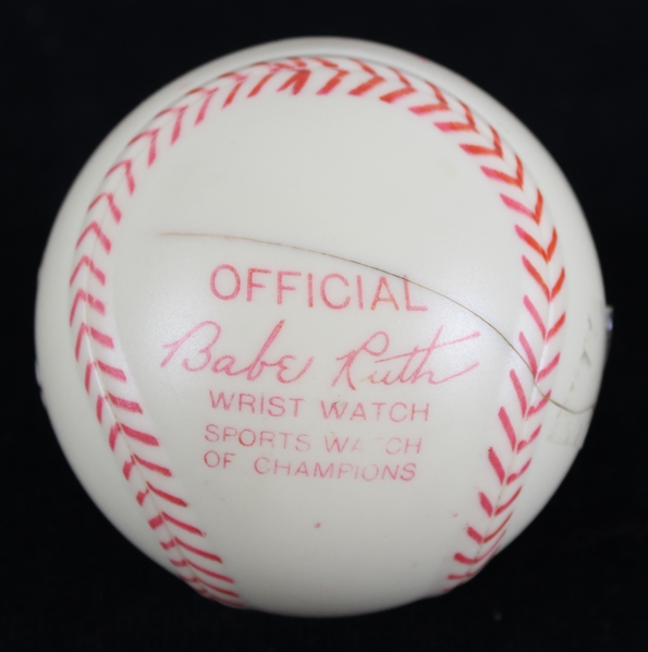1948 Babe Ruth Official Wrist Watch w/ Plastic Baseball Case by Exacta Time Company 