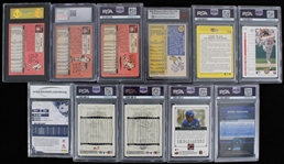 1969-2011 Lou Brock, Roger Clemens & more Slabbed Trading Cards (Lot of 11) 