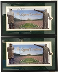 1960s-2000s Fuzzy Thurston Green Bay Packers Signed 25"x40" Framed Print & more (Lot of 3)(JSA)