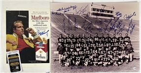 1960s-2000s Paul Hornung, Bob Long Green Bay Packers Multi Signed Framed Photos (Lot of 7)  *JSA* 