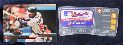 1990s Deion Sanders Atlanta Braves Jacket w/ Trading Card