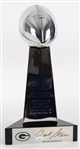1967 Bart Starr Green Bay Packers Signed 16.5" World Professional Football Championship Trophy *JSA*