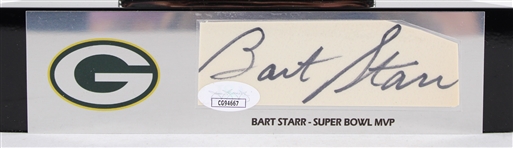 1967 Bart Starr Green Bay Packers Signed 16.5 World Professional Football Championship Trophy *JSA*