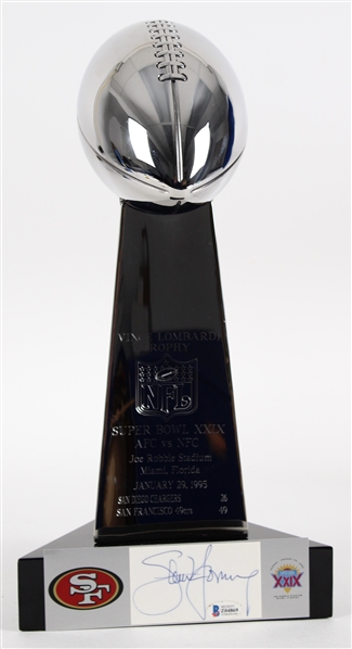 1995 Steve Young San Francisco 49ers SB XXIX Signed 16.5" Vince Lombardi Trophy (Beckett)