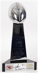 1970 Len Dawson Kansas City Chiefs SB IV Signed 16.5" Vince Lombardi Trophy (Beckett)