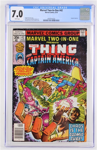 1978 The Thing & Captain America Marvel Two-In-One #42 (CGC Slabbed 7.0) 