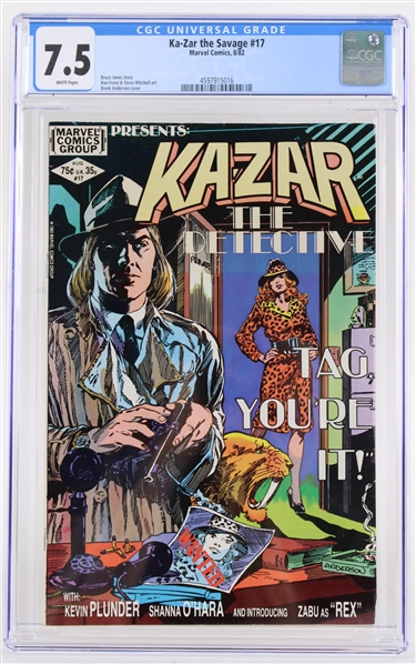 1982 Ka-Zar The Detective #17 Marvel Comics (CGC Slabbed 7.5)