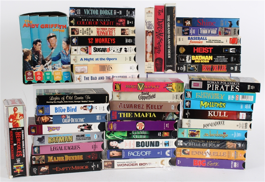 1990s-2000 VHS Movie Collection (Lot of 40+)