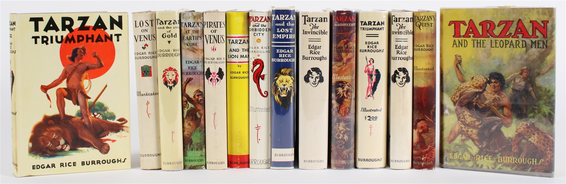 1929-31 Tarzan Edgar Rice Burroughs Books (Lot of 14)