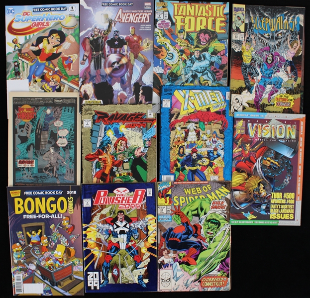 1990s-2010s Comic Book Collection w/ Wolverine & Punisher (Lot of 11)