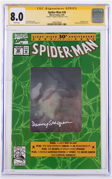2023 Danny Seagren Signed Spider-Man #26 (CGC Slabbed 8.0)