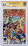 2022-23 Reb Brown & Danny Seagren Signed Marvel Super Heroes Secret Wars #5 (CGC Slabbed 5.5)  