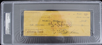1958 Bob Kane Batman Co-Creator Signed Check (PSA/DNA Slabbed)
