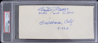 1979 Clayton Moore The Lone Ranger Signed Envelope (PSA/DNA Slabbed)