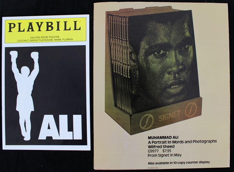 1992 Ali Playbill w/ Portrait in Words and Photographs Fold Out