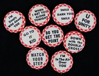 Pinback Button Collection 1 1/4" (Lot of 9)