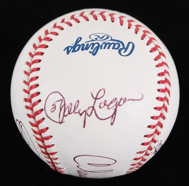 2000-14 Johnny Logan, Andy Pafko Milwaukee Braves Stars Multi Signed Selig Baseball (Bud Lea Collection)*JSA Full Letter* 