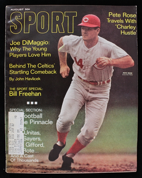 1968 Pete Rose Cincinnati Reds Cover Sport Magazine 