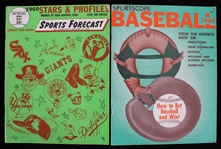 1960 Sportcope Baseball and Sport Forecast Magazines 
