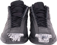 2001 (March 19) Kobe Bryant Game Worn & Signed Adidas Kobe 1 Shoes (27 Pts., 12 Reb.) – (PSA/DNA, Beckett, MEARS LOA)
