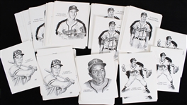 1950-80s Milwaukee Braves 8"x10" Reproductions w/ Squirt LE Baseball Game Cards (Lot of 700+)