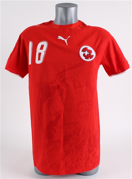 2006 Mauro Lustrinelli Swiss National Team World Cup Jersey (MEARS LOA)