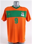 2006 circa Collins Mbesuma Zambia National Team Africa Cup Jersey (MEARS LOA) 