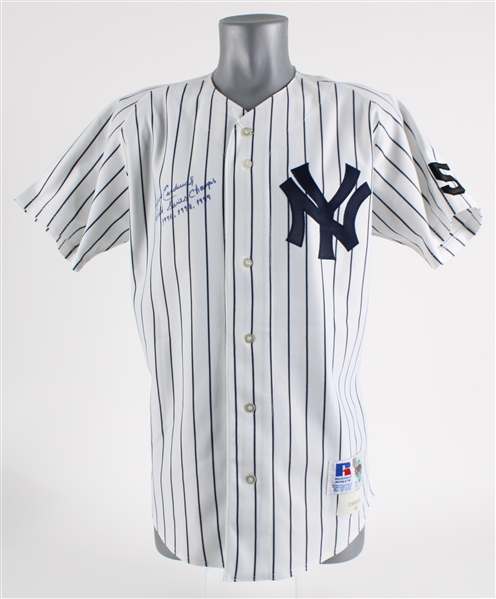 1999 Jose Cardenal New York Yankees Game Worn Signed First Spring Training Home Pinstripe Jersey (Steiner/JSA)