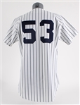 1999 Jose Cardenal New York Yankees Game Worn Signed First Spring Training Home Pinstripe Jersey (Steiner/JSA)