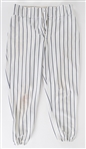 1989 Don Slaught New York Yankees Game Worn Home Pants (Steiner) 
