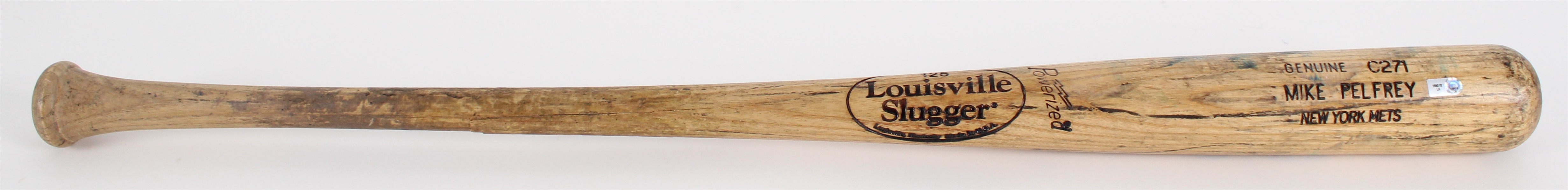 2008 Mike Pelfrey New York Mets Louisville Slugger Player Model Bat (MLB Hologram) 