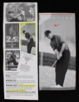 1997 Tiger Woods Niketown 4"x8.5" Promo Card 