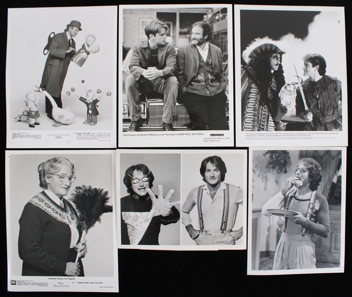 1979-93 Robin Williams Mork & Mindy, Good Will Hunting 8"x10" Promo Photos (Lot of 6) 