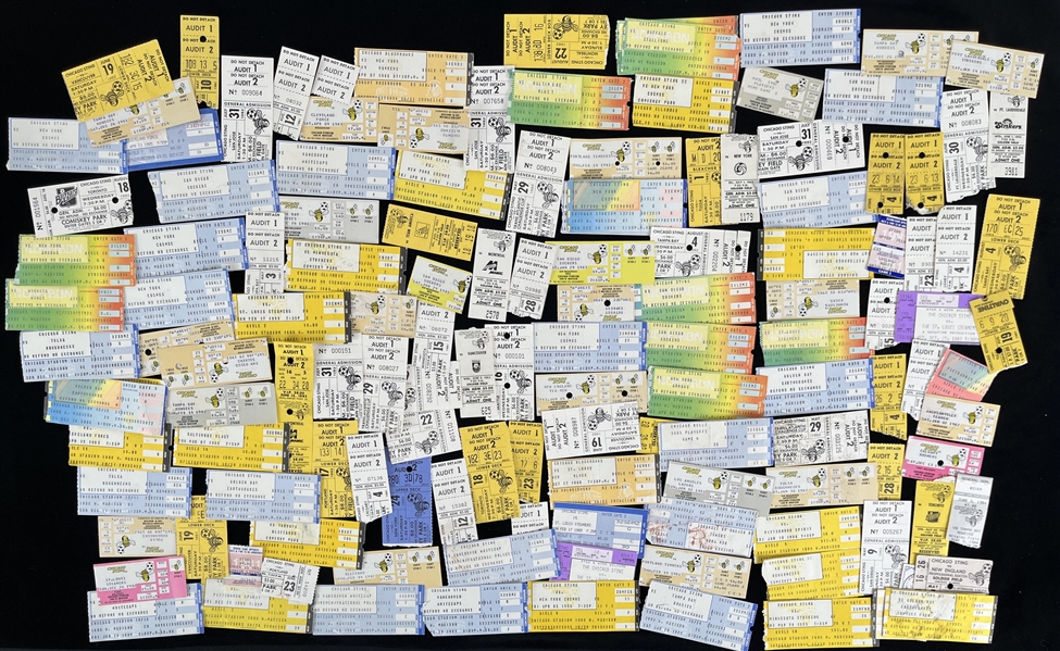 1980s Soccer Ticket Stubs (Lot of 120) 