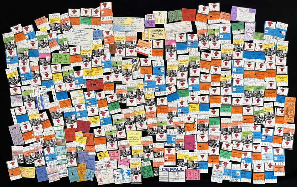 1970s-80s Basketball Ticket Stubs w/ Chicago Bulls & more (Lot of 190+)