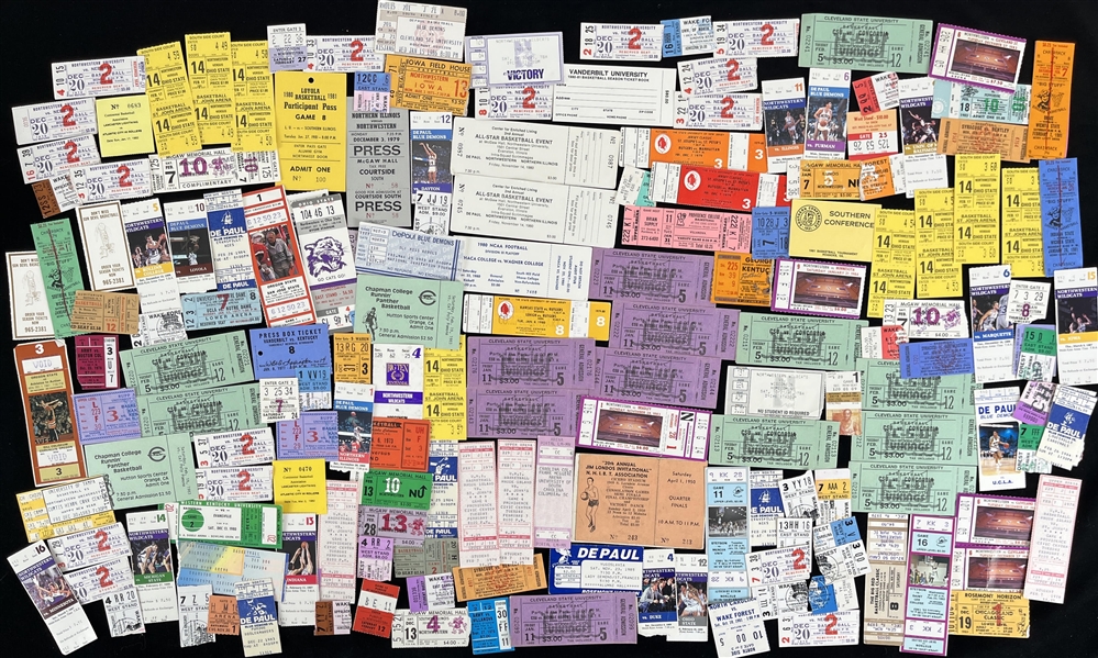 1950-80s Basketball Ticket Stubs (Lot of 150)