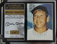 1990s Mickey Mantle New York Yankees Highland Mint LE 1/375 Coin 
