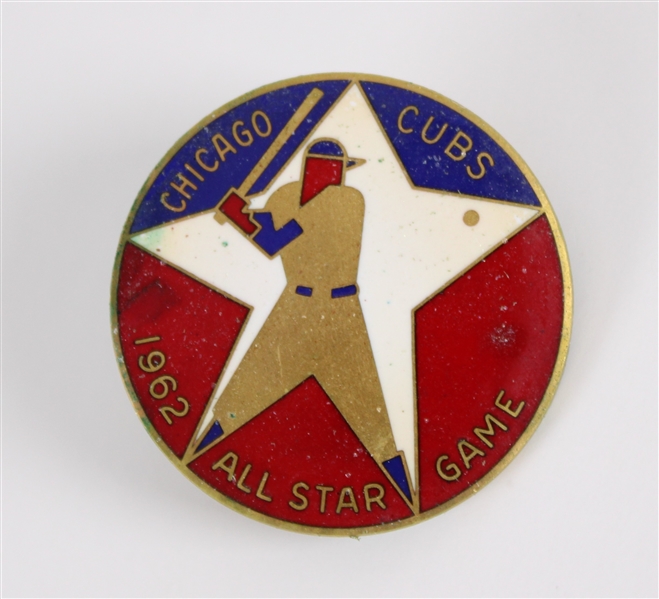 1962 Chicago Cubs All Star Game Press Pin 