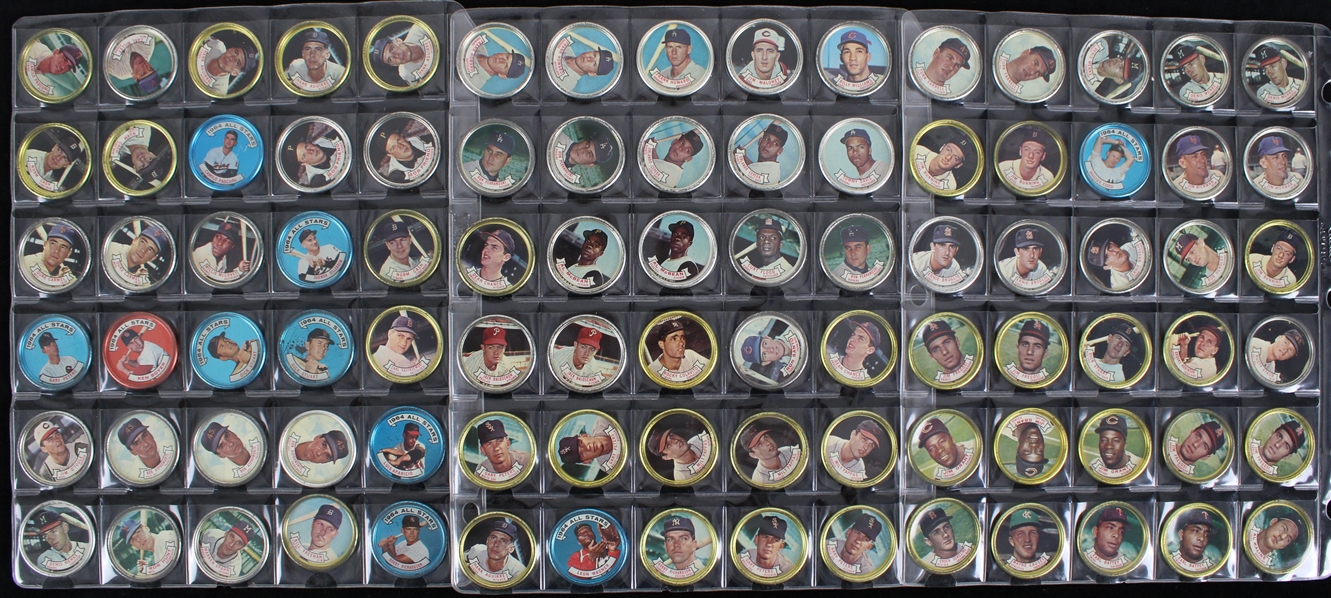 1964 Topps Coins w/ Willie Mays, Hank Aaron, and more (Lot of 135+)