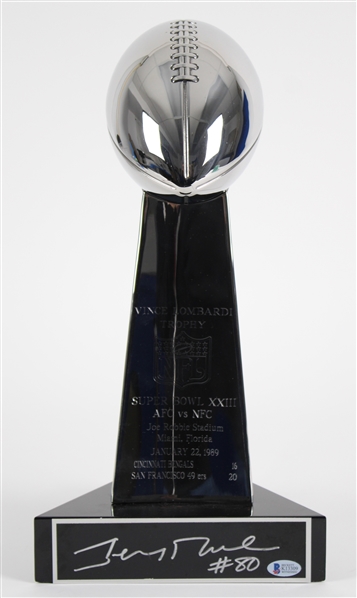 1989 Jerry Rice Super Bowl XXIII Signed 16.5" Vince Lombardi Trophy (Beckett) 