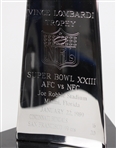 1989 Jerry Rice Super Bowl XXIII Signed 16.5 Vince Lombardi Trophy (Beckett) 