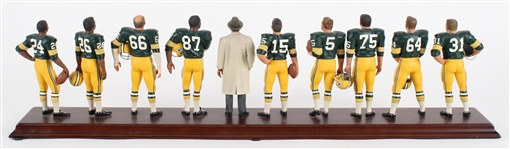 1966 Green Bay Packers 6x28 Danbury Mint Figurine Set 