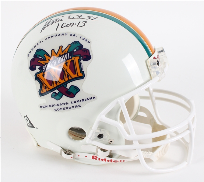 1997 Reggie White & Brett Favre Signed Super Bowl XXXI New Orleans Helmet (JSA) 
