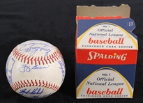 1962 Yogi Berra, Al Kaline & more AL All-Star Wrigley Field Multi-Signed Baseball w/ Original Box (JSA) 