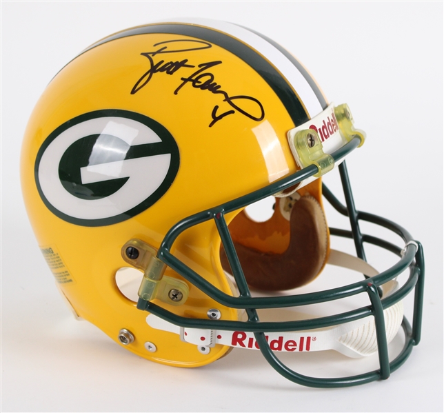 1992-2007 Brett Favre Green Bay Packers Signed Helmet (JSA) 