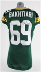 2013-17 David Bakhtiari Green Bay Packers Signed Home Jersey *MEARS A5*