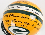 2011 Charles Woodson Green Bay Packers Signed Super Bowl XLV Helmet w/ Inscription (JSA) 