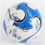 Milwaukee Wave Team Signed Soccer Ball w/ Championship Ring Snow Globe